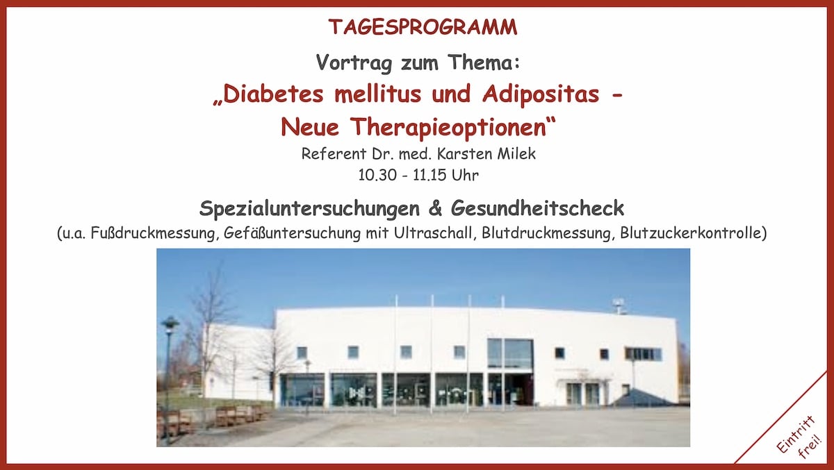27. Diabetestag Vortrag Diabetes-Vortrag am 27. Diabetestag 2025 in Hohenmölsen