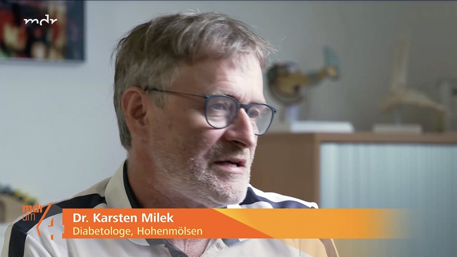 Interview mit Herr Dr. Milek im TV-Beitrag vom MDR zu Diabetes Typ II
