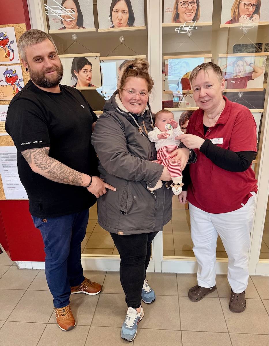 Zufriedene Patientin